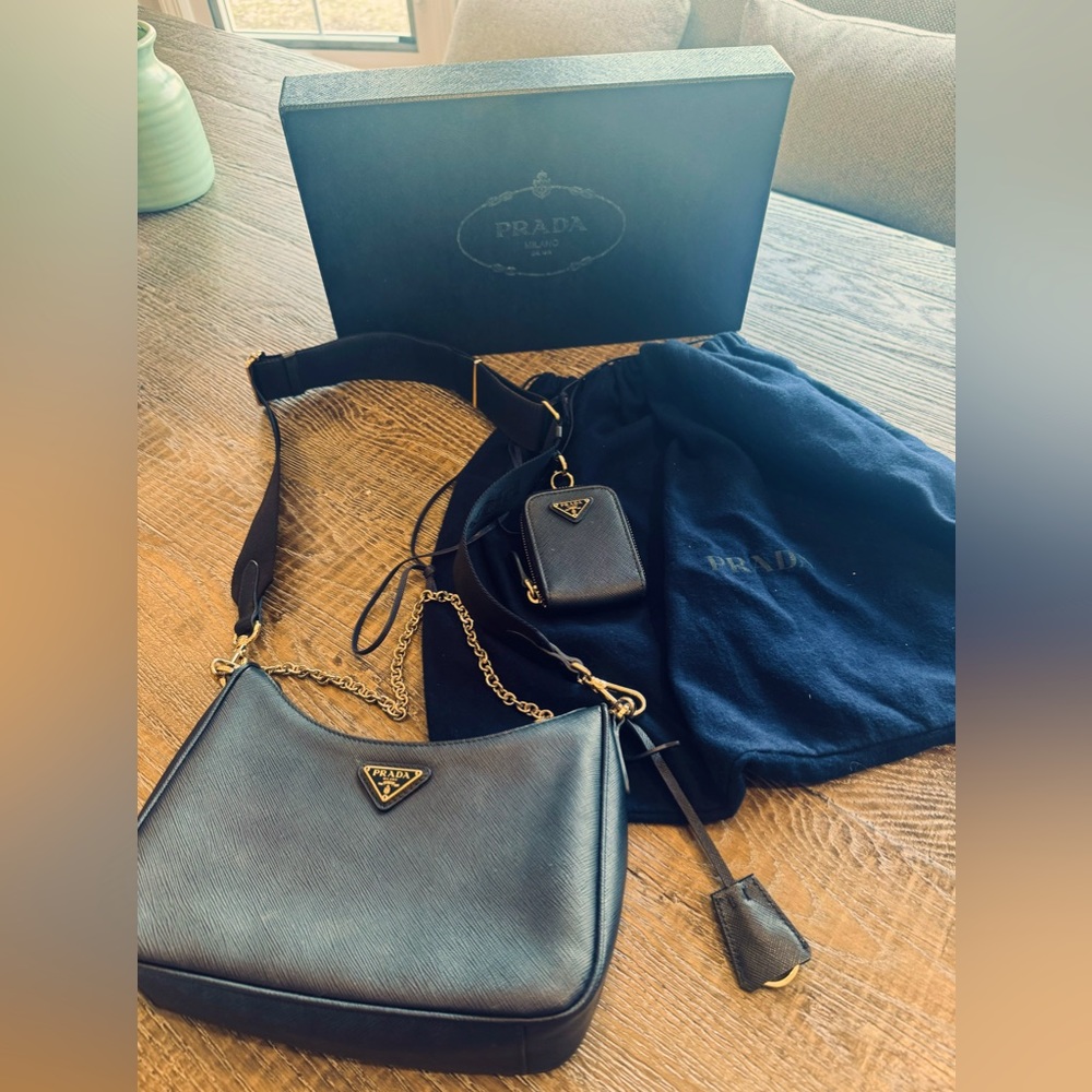 Prada 2005 Re-edition Saffiano Leather Bag
